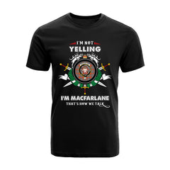 MacFarlane Tartan Crest T-shirt - I'm not yelling style