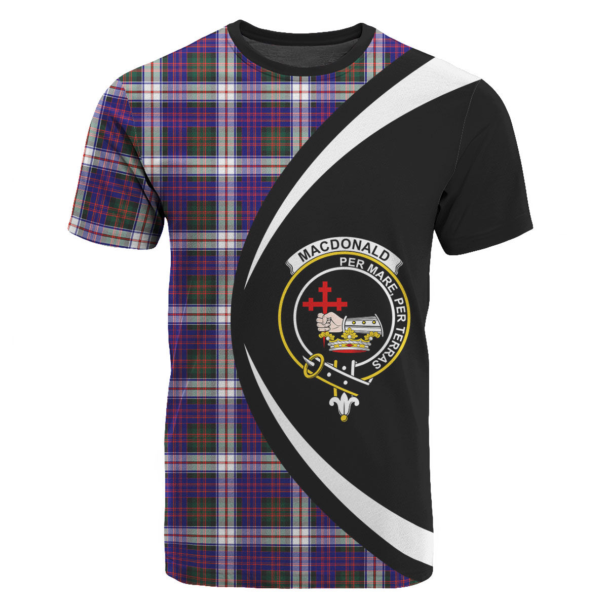 MacDonald Dress Modern Tartan Crest T-shirt - Circle Style