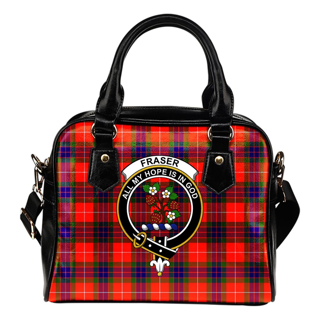 Fraser Modern Tartan Crest Shoulder Handbags