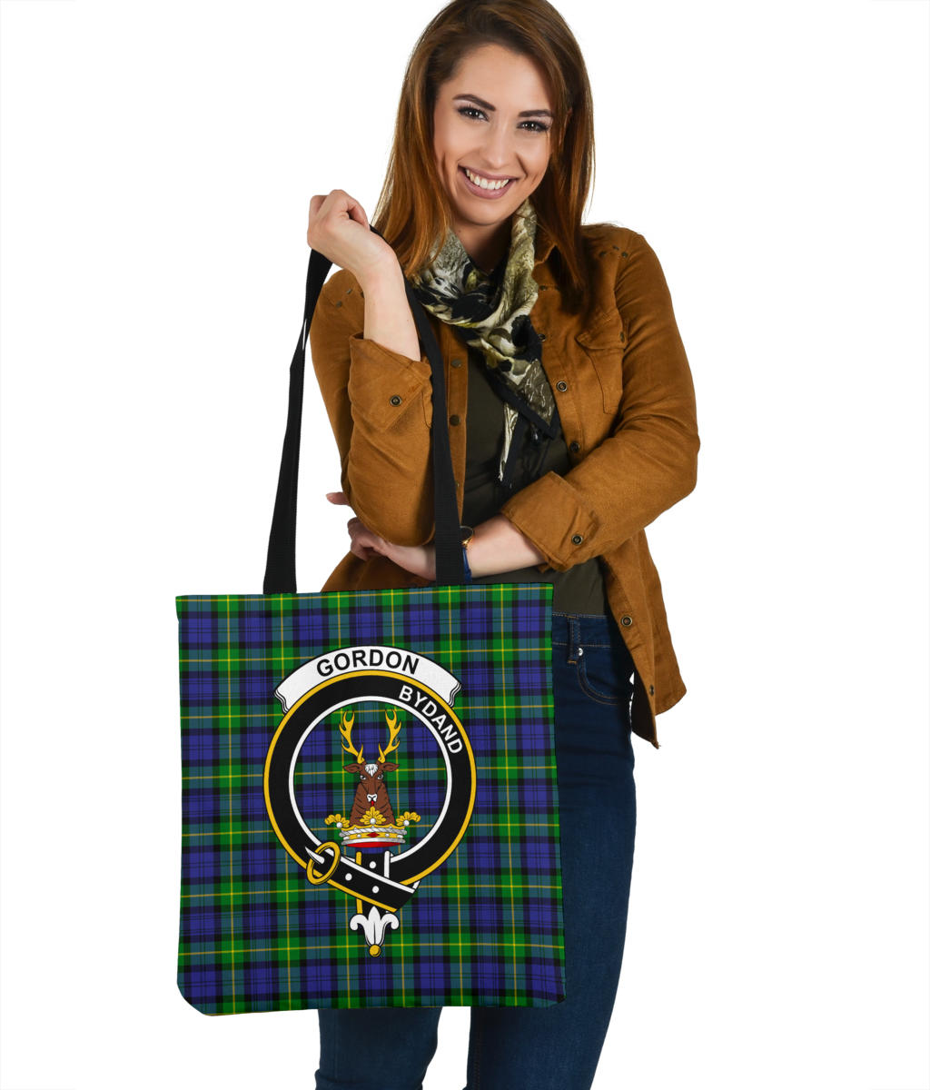 Gordon Modern Tartan Crest Tote Bag - SP
