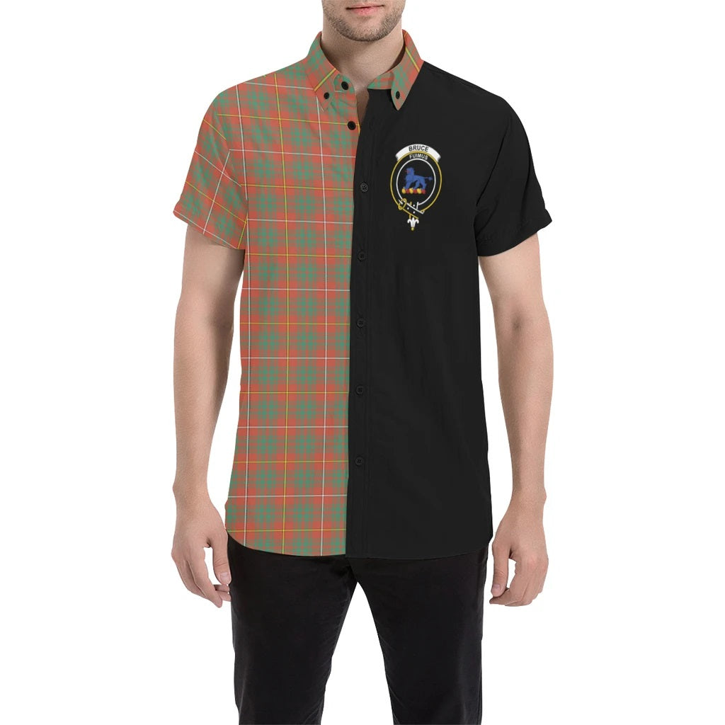 Bruce Ancient Family Tartan Crest Men Shirt