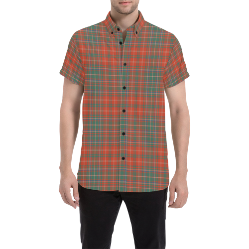 MacDougall Family Ancient Tartan Men Shirt
