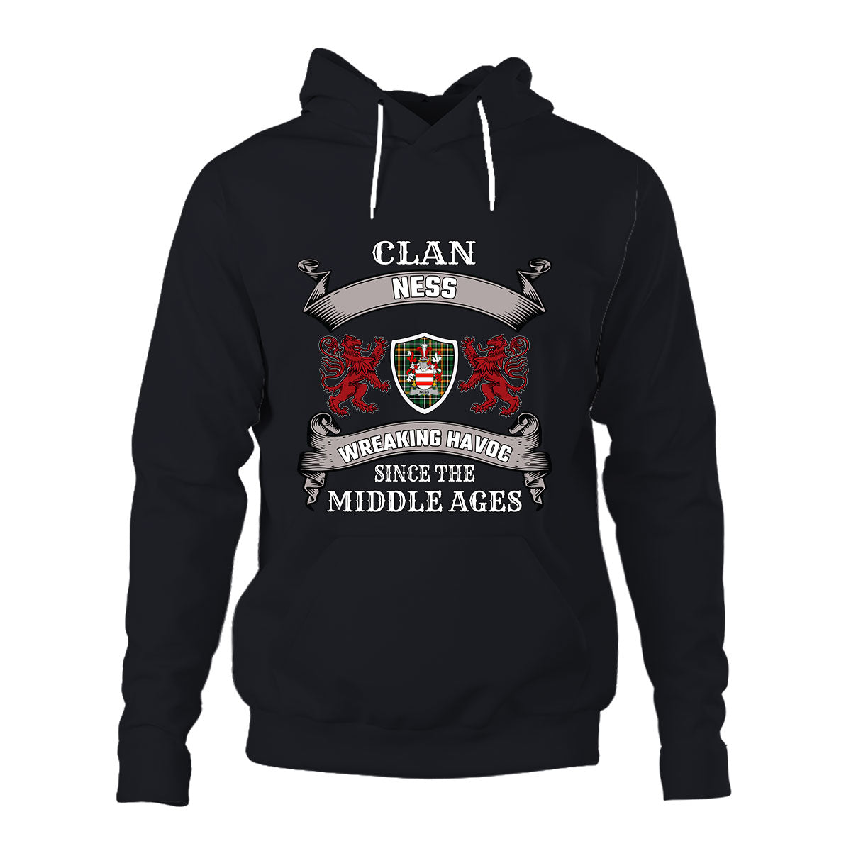 Ness Family Tartan - 2D Unisex Hoodie