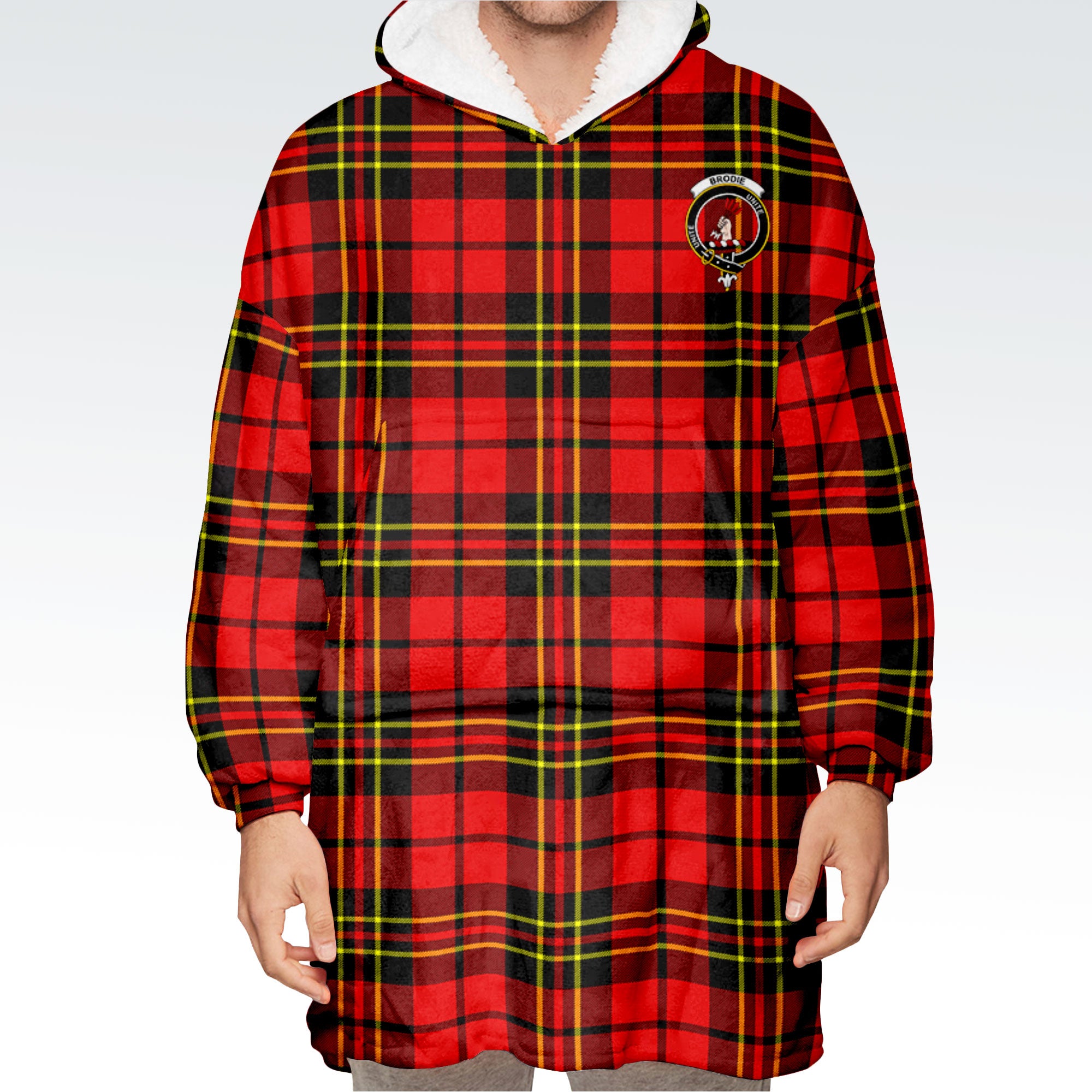 Brodie Modern Tartan Hoodie Blanket
