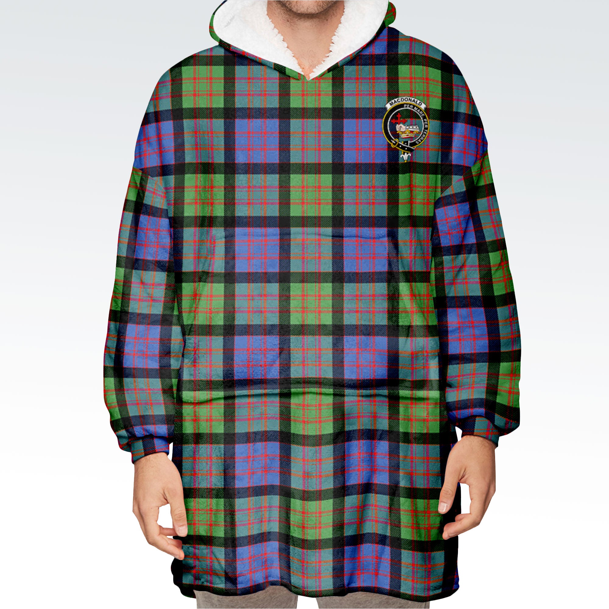 MacDonald Ancient Tartan Hoodie Blanket