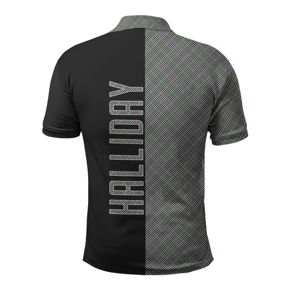 Halliday Tartan Polo Shirt Half of Me - Cross Style