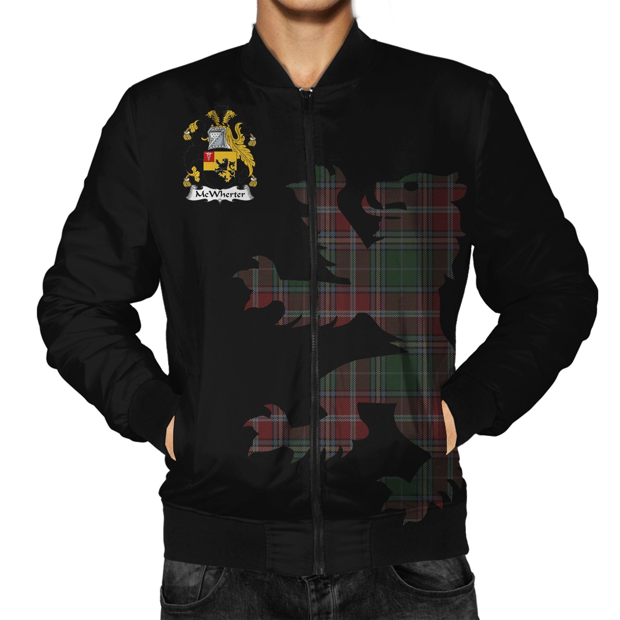 McWhirter Tartan Bomber Jacket Lion & Thistle