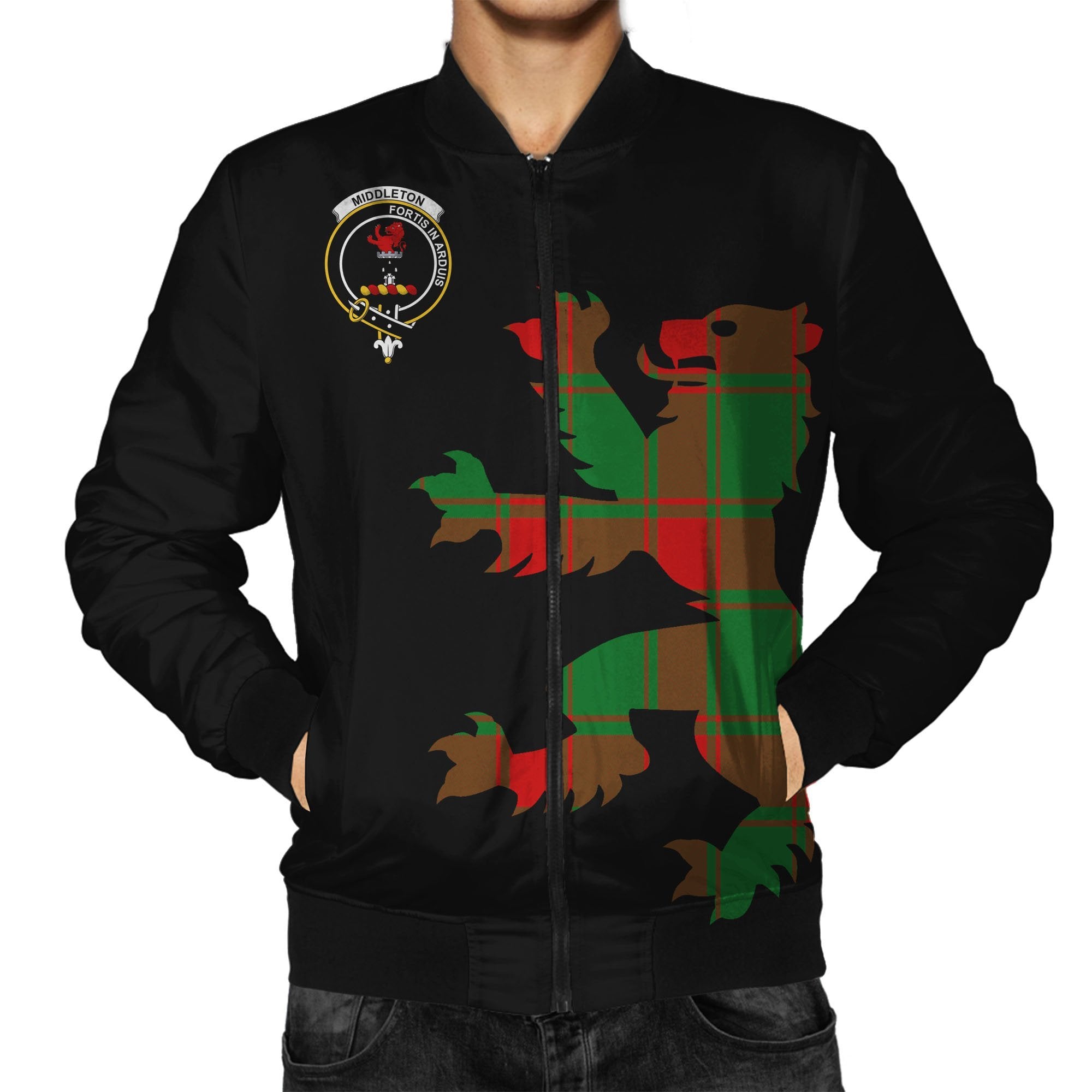 Middleton Tartan Bomber Jacket Lion & Thistle