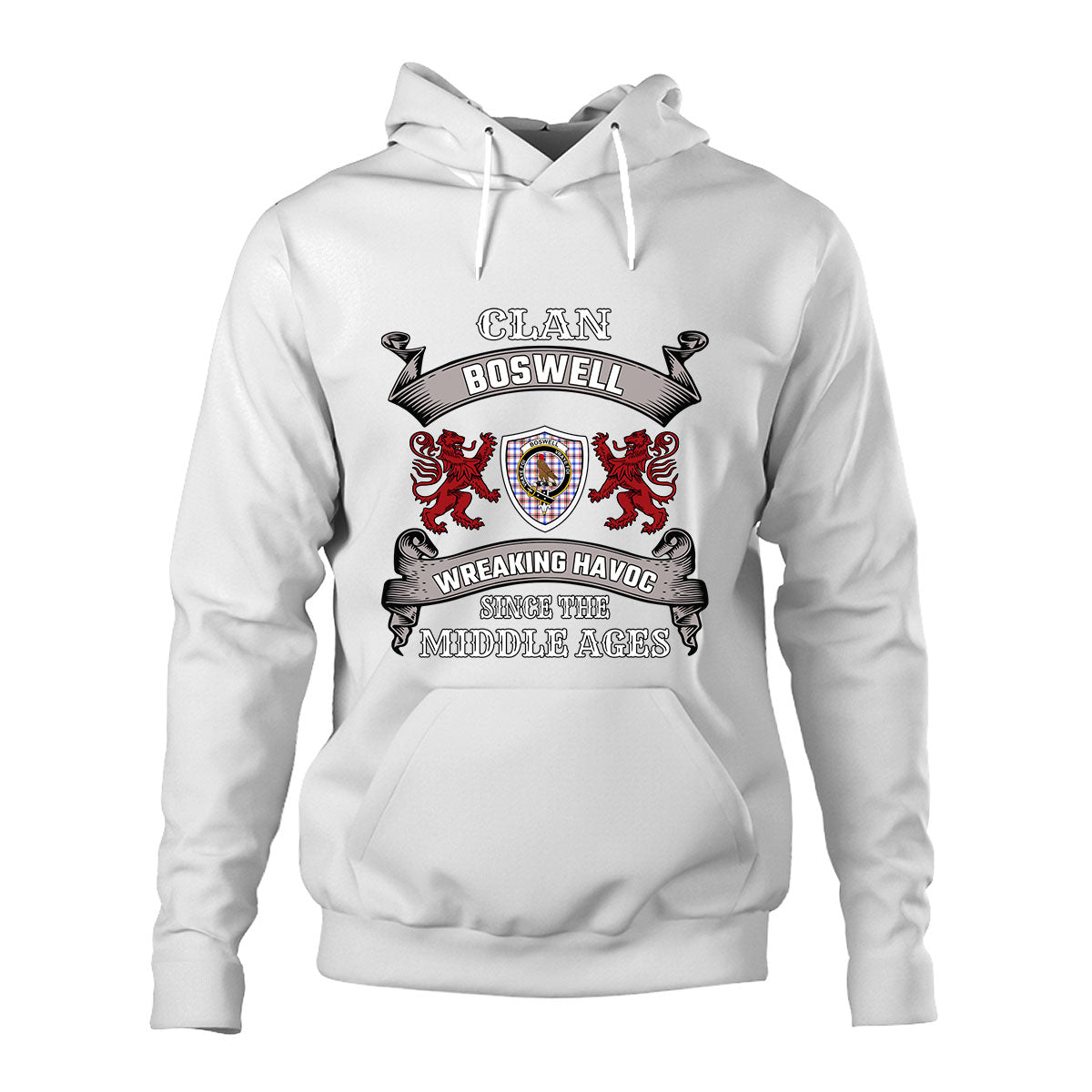 Boswell Family Tartan - 2D Unisex Hoodie