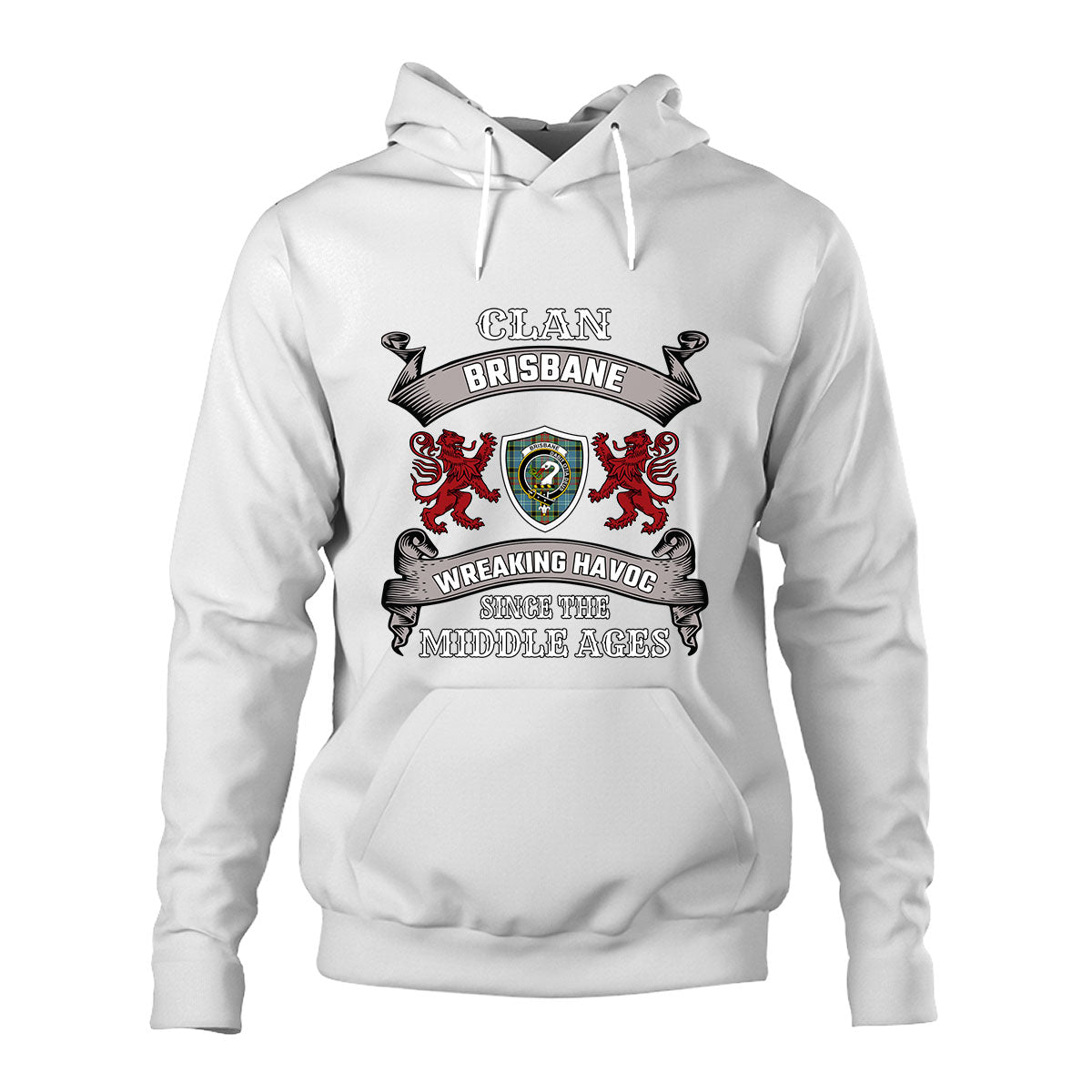 Brisbane Family Tartan - 2D Unisex Hoodie