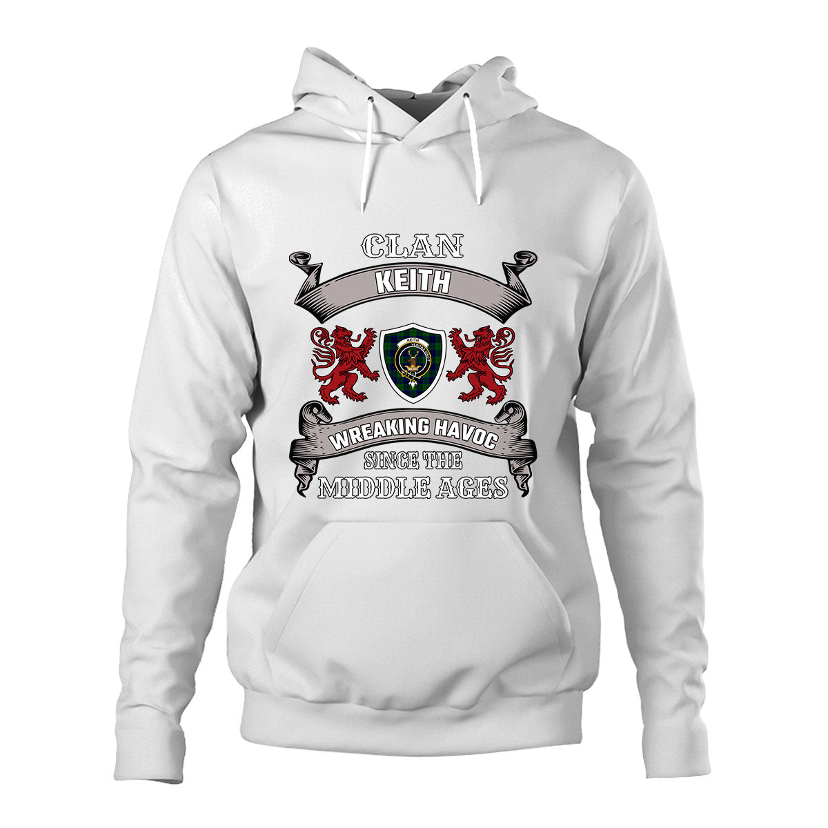 Keith Family Tartan - 2D Unisex Hoodie
