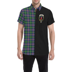 Logan Ancient Tartan Crest Men Shirt Haft Style