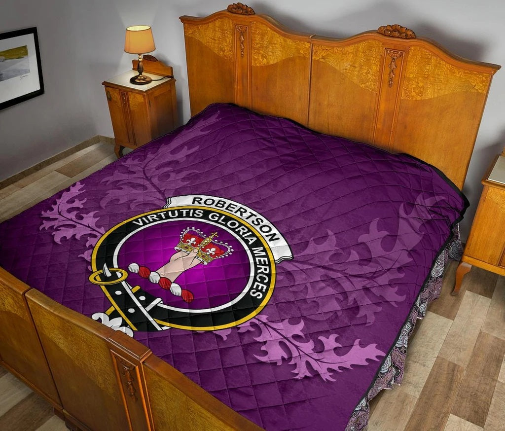 Robertson Modern Violet Crest Quilt