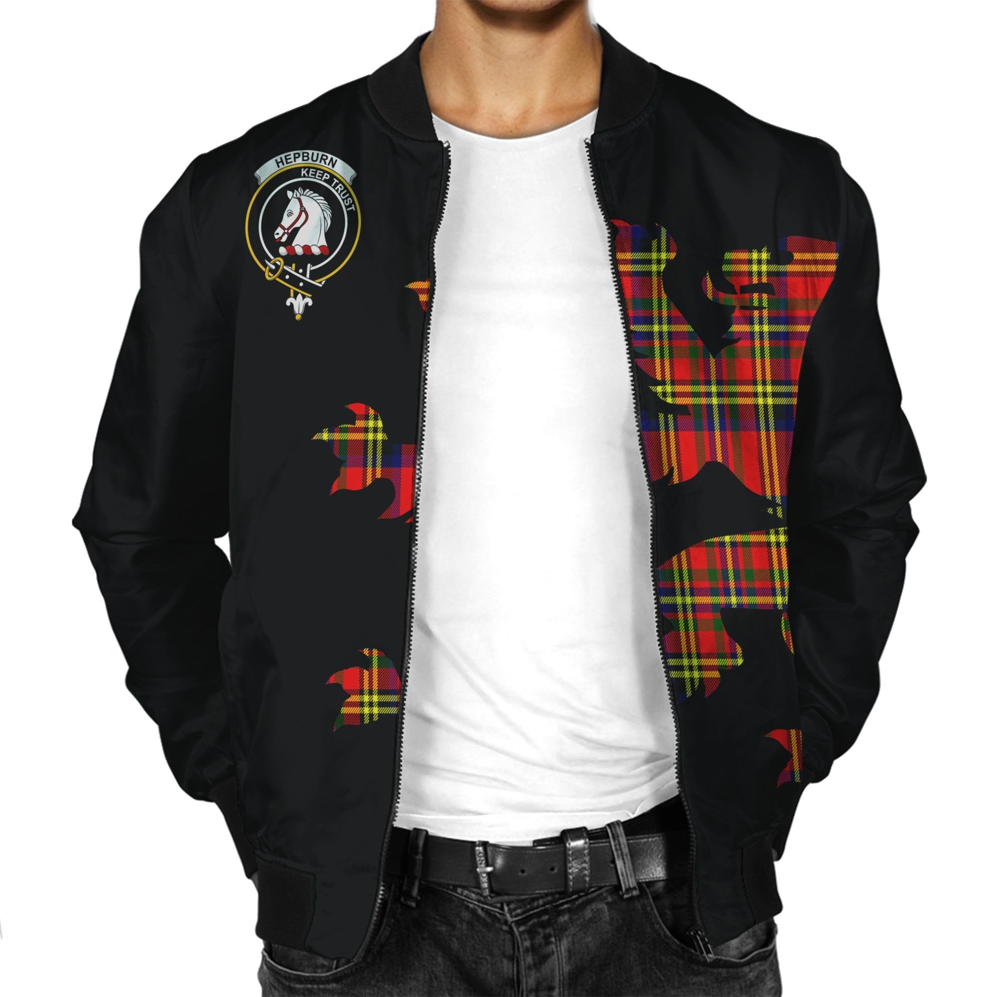Hepburn Tartan Bomber Jacket Lion & Thistle