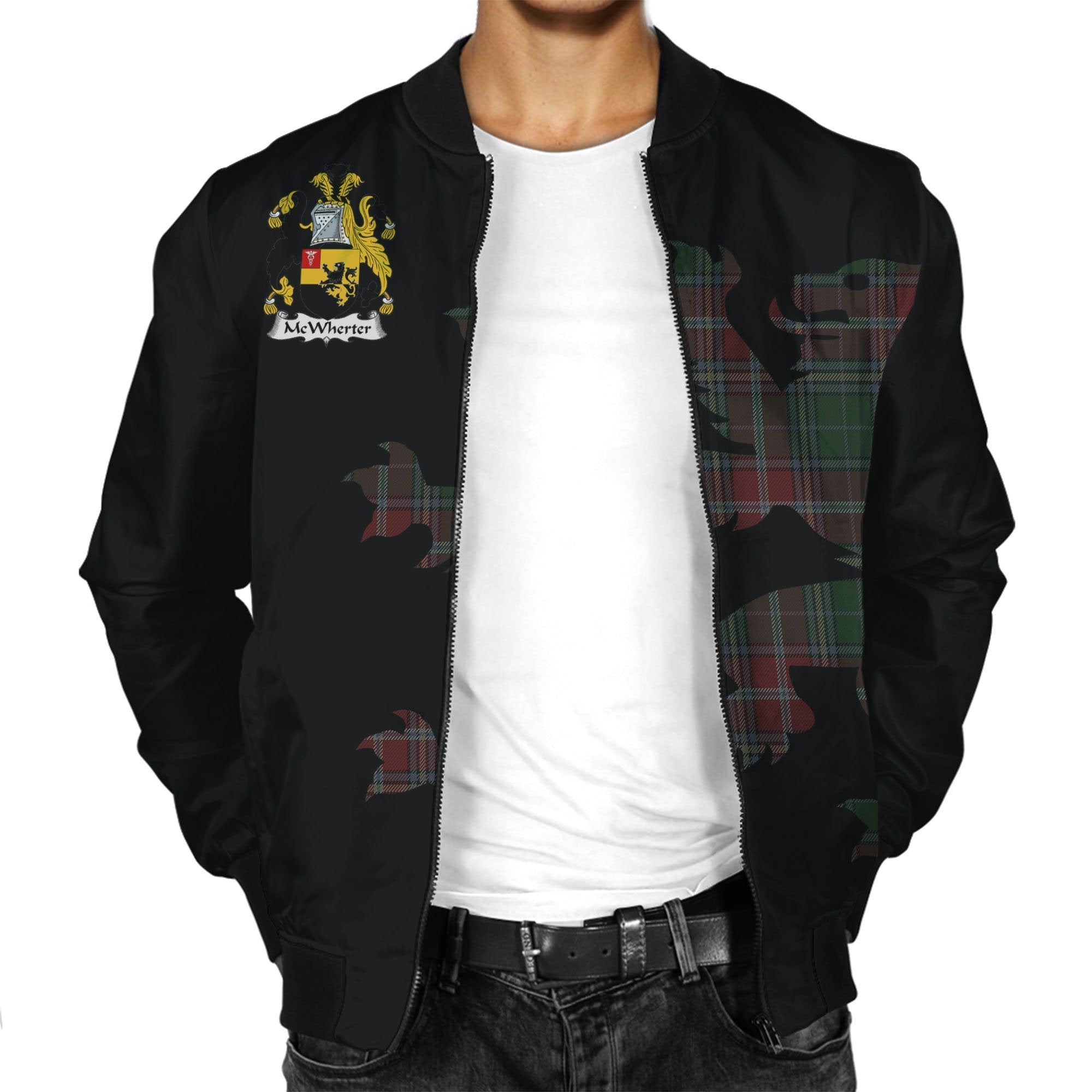 McWhirter Tartan Bomber Jacket Lion & Thistle