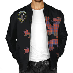 MacRae Tartan Bomber Jacket Lion & Thistle