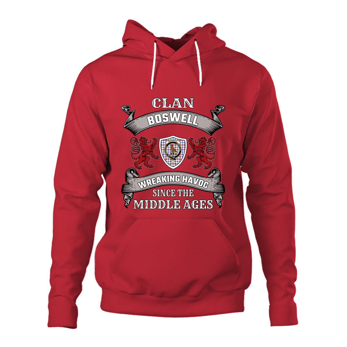 Boswell Family Tartan - 2D Unisex Hoodie