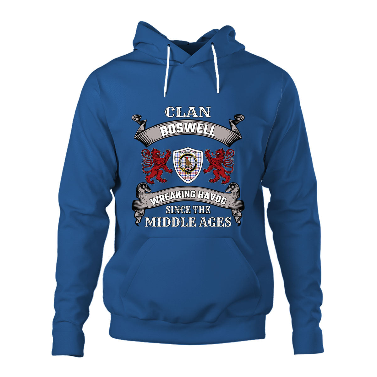 Boswell Family Tartan - 2D Unisex Hoodie
