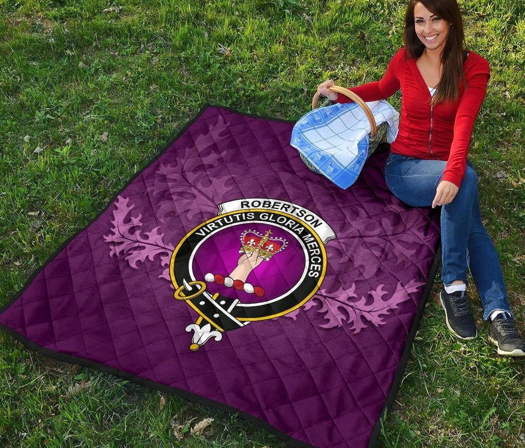 Robertson Modern Violet Crest Quilt