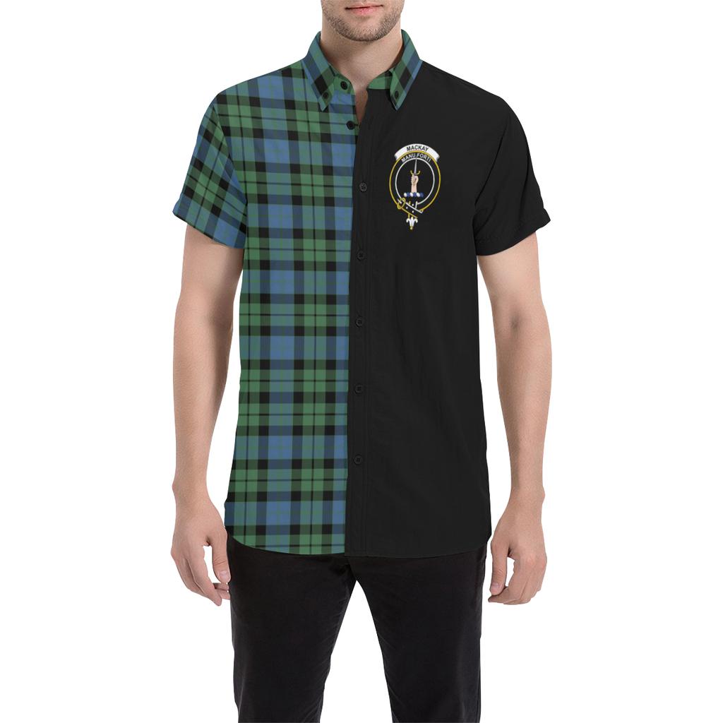 MacKay Ancient Tartan Men Shirt Haft Style