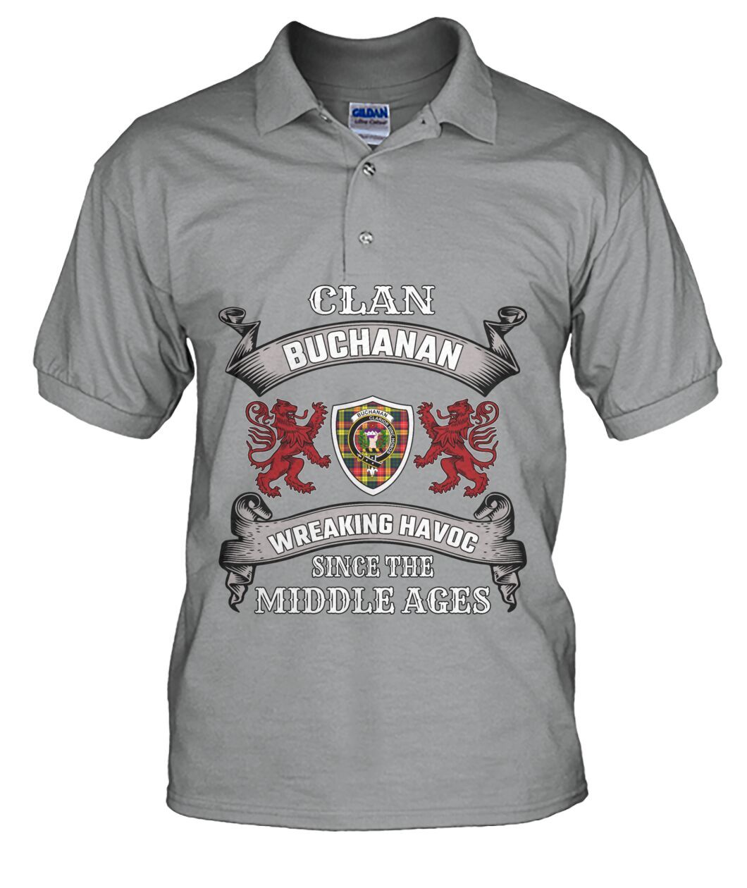 Buchanan Tartan 2D Polo Shirt