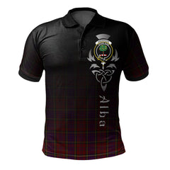 Anderson of Kinnedear Red Tartan Polo Shirt - Alba Celtic Style