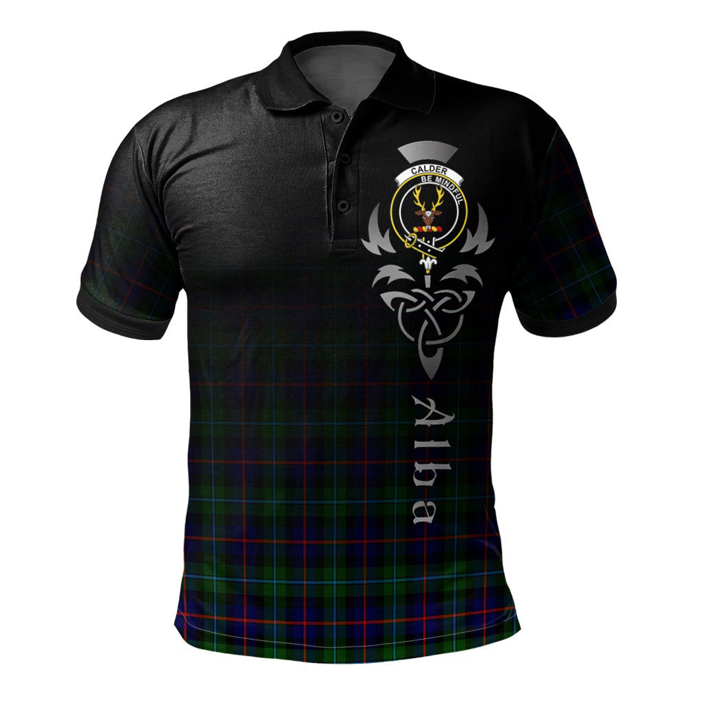 Calder Modern Tartan Polo Shirt - Alba Celtic Style