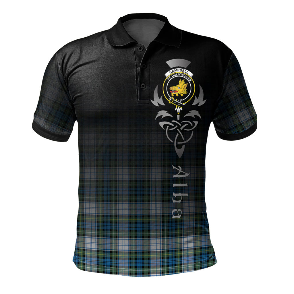Campbell Dress Ancient Tartan Polo Shirt - Alba Celtic Style