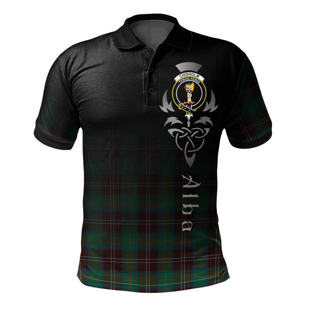 Chisholm Hunting Ancient Tartan Polo Shirt - Alba Celtic Style