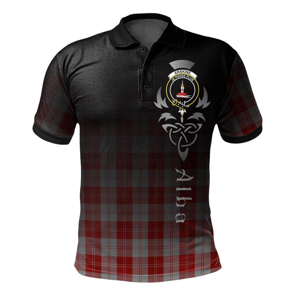 Erskine Red Tartan Polo Shirt - Alba Celtic Style