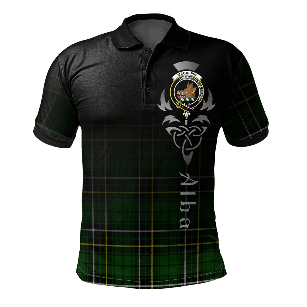 MacAlpin (MacAlpine) Modern Tartan Polo Shirt - Alba Celtic Style