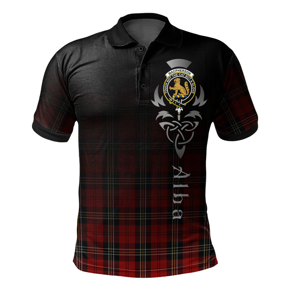 MacPherson Red Cluny Tartan Polo Shirt - Alba Celtic Style