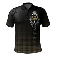 Stewart Hunting Weathered Tartan Polo Shirt - Alba Celtic Style