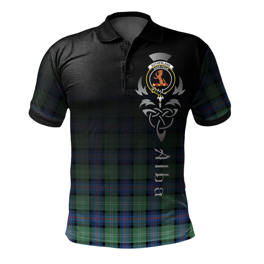 Sutherland Ancient Tartan Polo Shirt - Alba Celtic Style