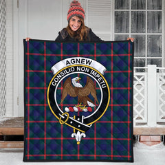Agnew Family Modern Tartan Crest Quilt