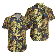 Anderson Highland Society of London Tartan Vintage Leaves Hawaiian Shirt