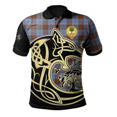 Anderson Modern Tartan Polo Shirt Viking Wolf
