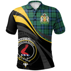 Armstrong Ancient Tartan Polo Shirt - Royal Coat Of Arms Style