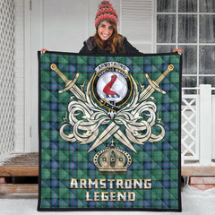 Armstrong Ancient Tartan Crest Legend Gold Royal Premium Quilt