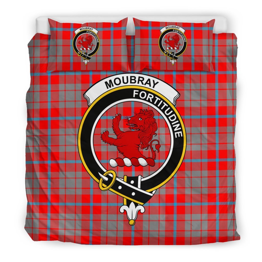 Moubray Family Tartan Crest Bedding Set