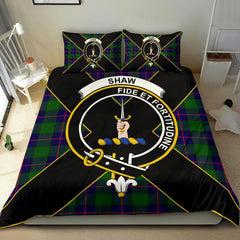 Shaw (of Tordarroch) Tartan Crest Bedding Set - Luxury Style
