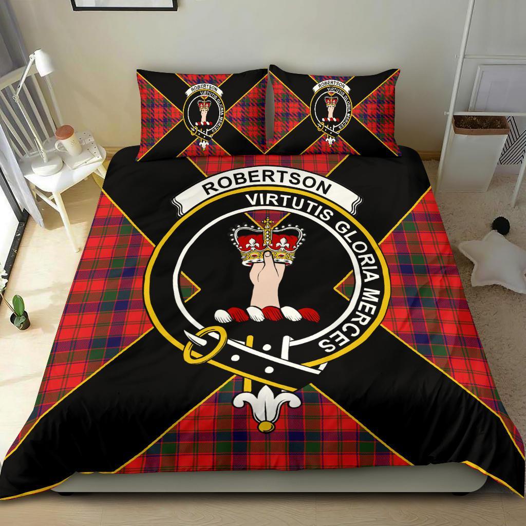 Robertson Tartan Crest Bedding Set - Luxury Style
