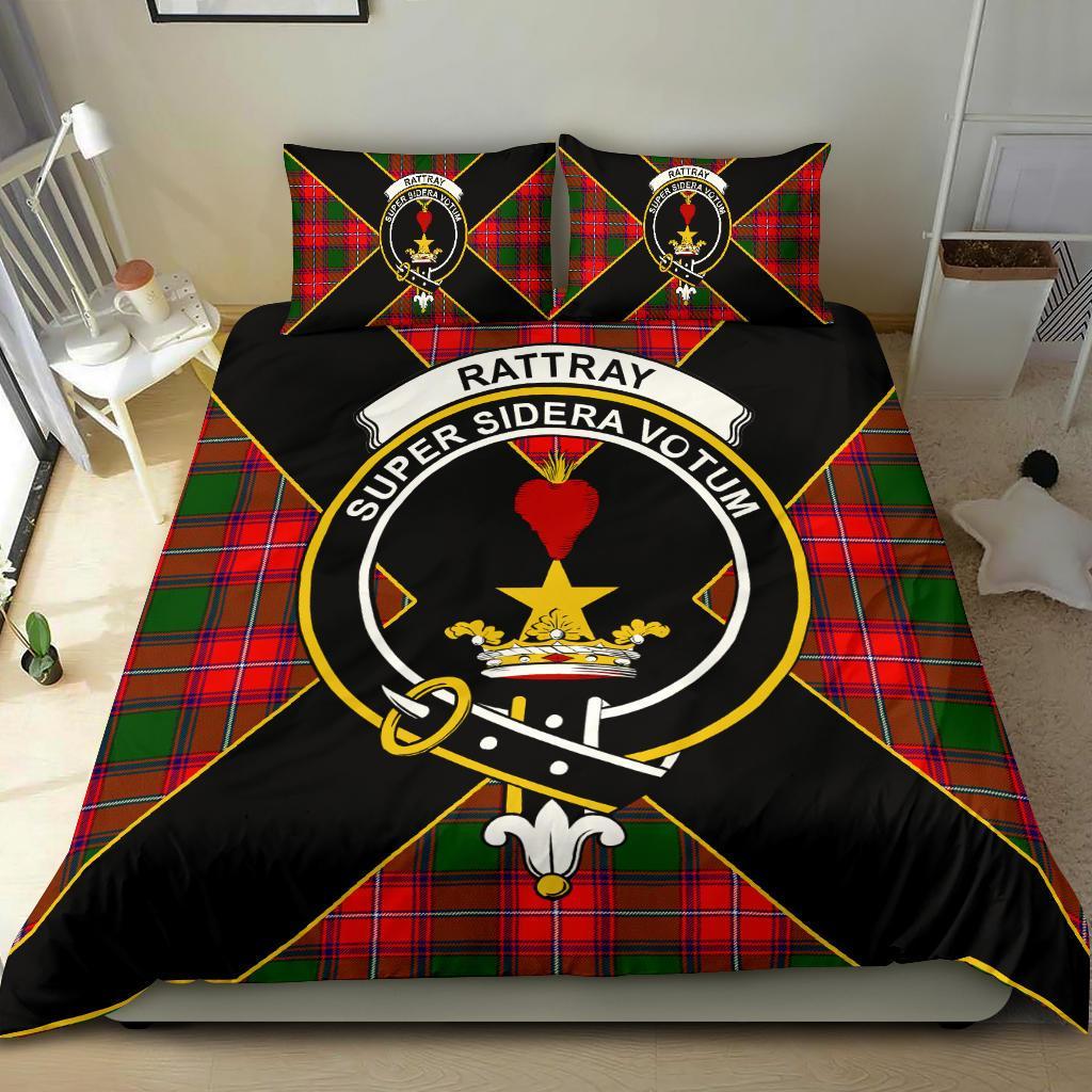 Rattray Tartan Crest Bedding Set - Luxury Style