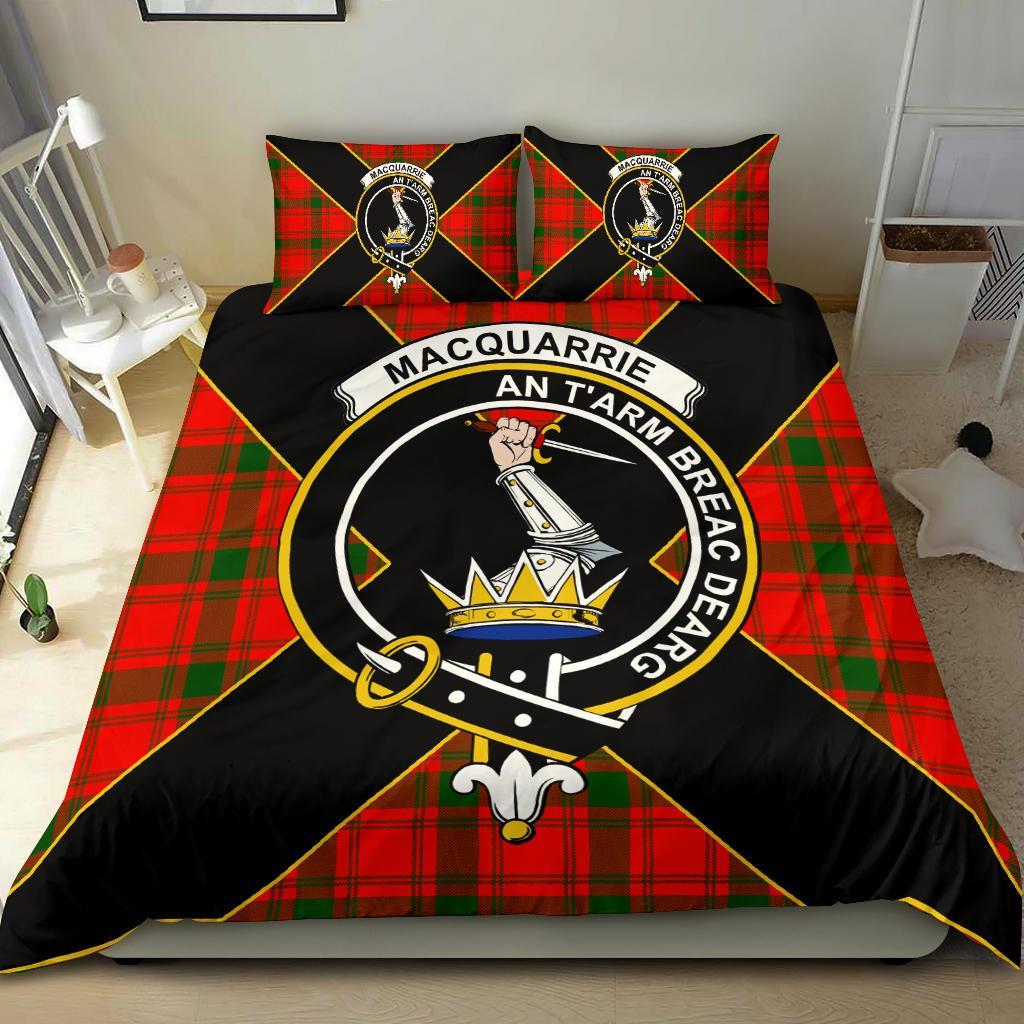 MacQuarrie Tartan Crest Bedding Set - Luxury Style