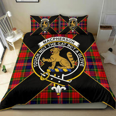MacPherson Tartan Crest Bedding Set - Luxury Style