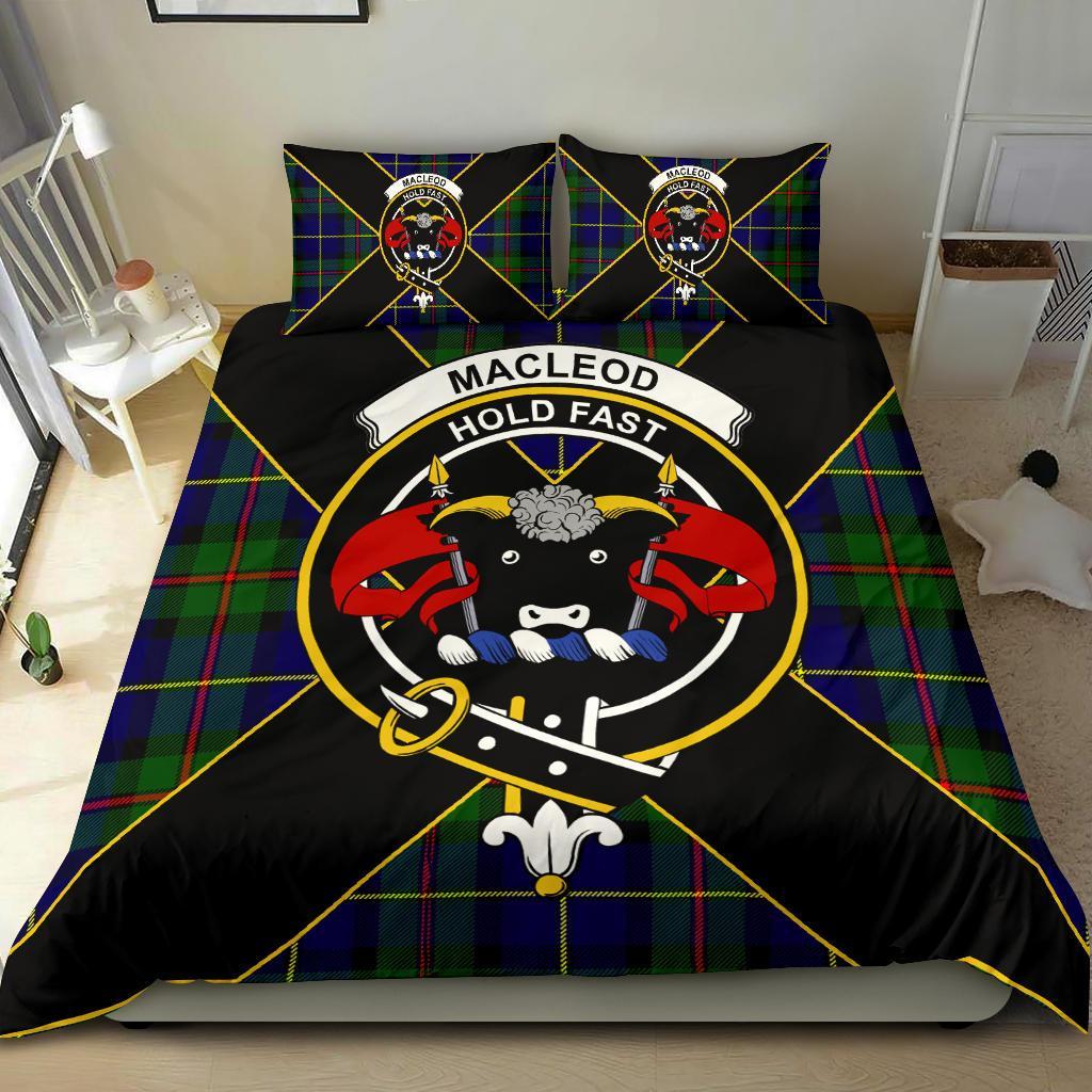 MacLeod Tartan Crest Bedding Set - Luxury Style