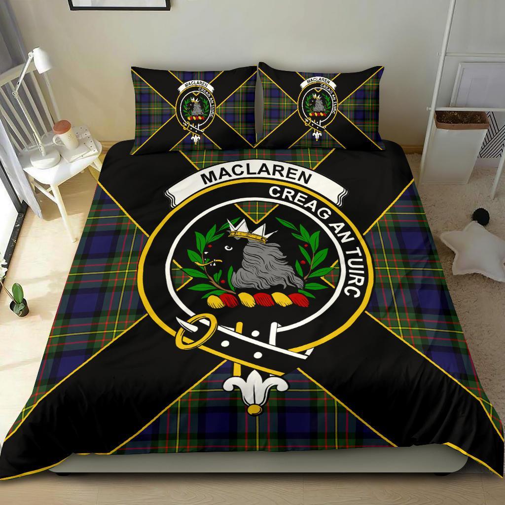 MacLaren Tartan Crest Bedding Set - Luxury Style