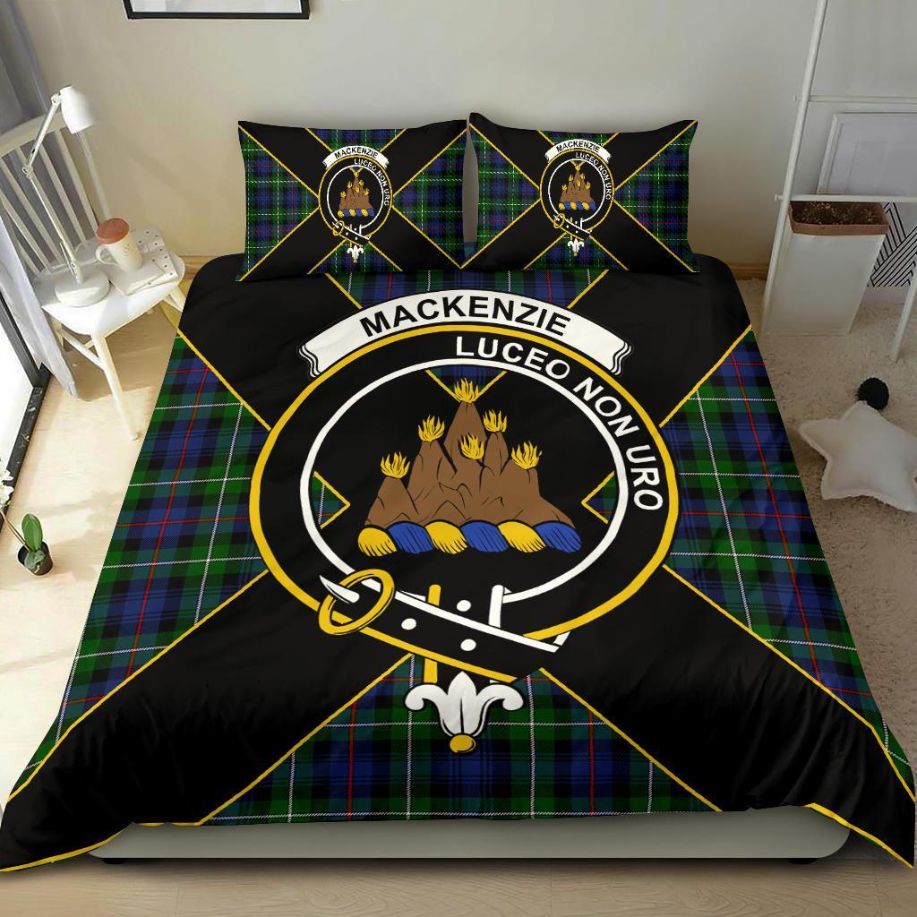 MacKenzie Tartan Crest Bedding Set - Luxury Style