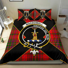 MacDowall (of Garthland) Tartan Crest Bedding Set - Luxury Style