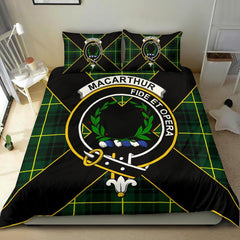 MacArthur Tartan Crest Bedding Set - Luxury Style